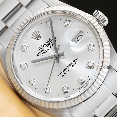 rolex datejust white rolesor|Rolex Datejust 18k white gold.